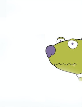 Cartoon dog from Cerenia campaign