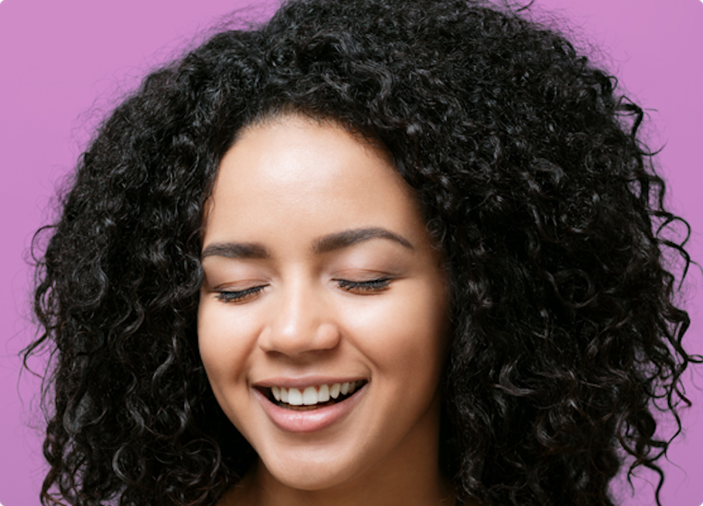 Teenage girl smiling